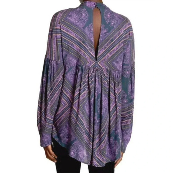 Free People Top Walking Womens Small On A Dream Relaxed Chocker Cut Out OB618347 - Picture 2 of 16